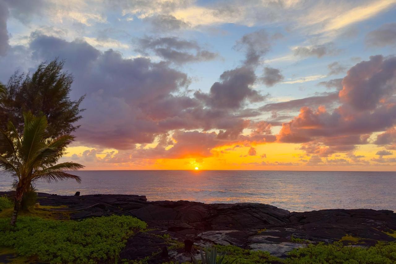Direct Oceanfront, Big Island Home Keaau Buitenkant foto