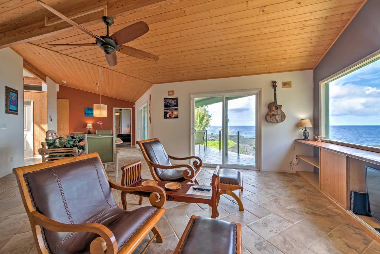 Direct Oceanfront, Big Island Home Keaau Buitenkant foto
