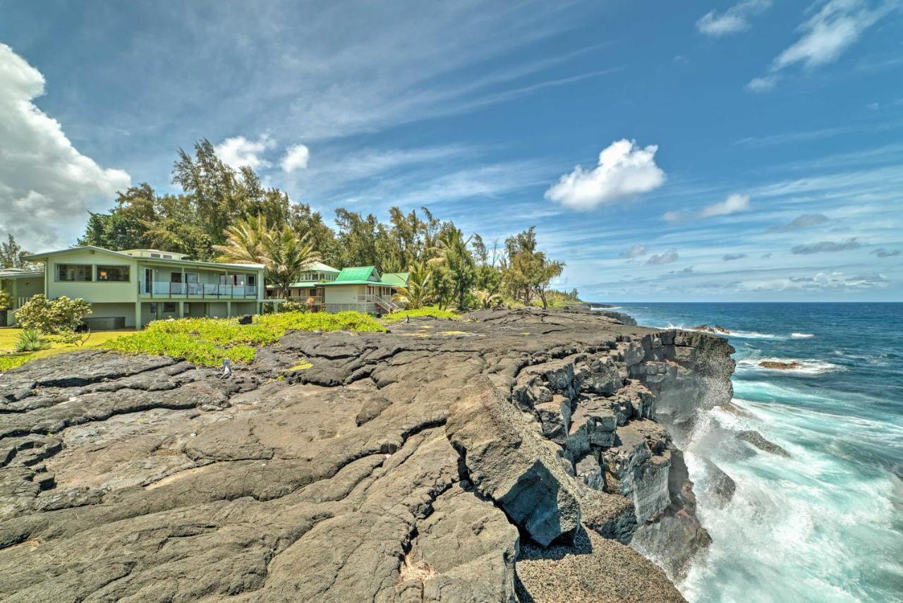 Direct Oceanfront, Big Island Home Keaau Buitenkant foto