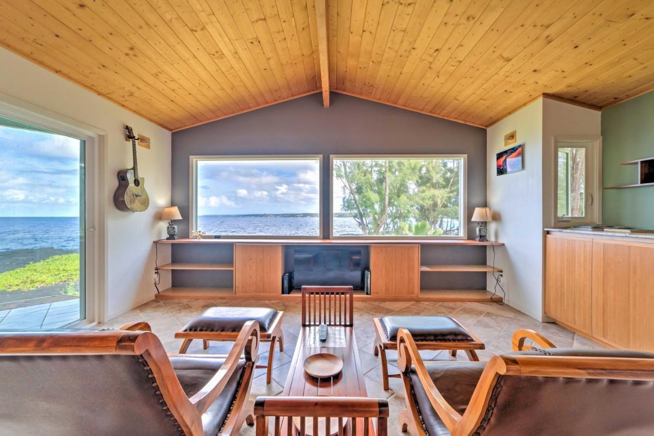 Direct Oceanfront, Big Island Home Keaau Buitenkant foto