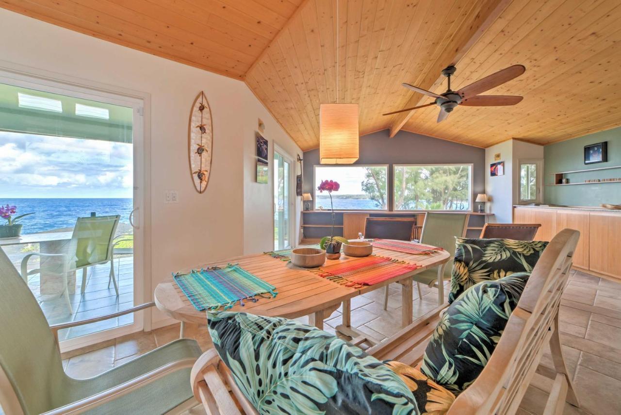 Direct Oceanfront, Big Island Home Keaau Buitenkant foto