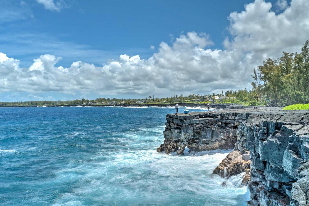 Direct Oceanfront, Big Island Home Keaau Buitenkant foto