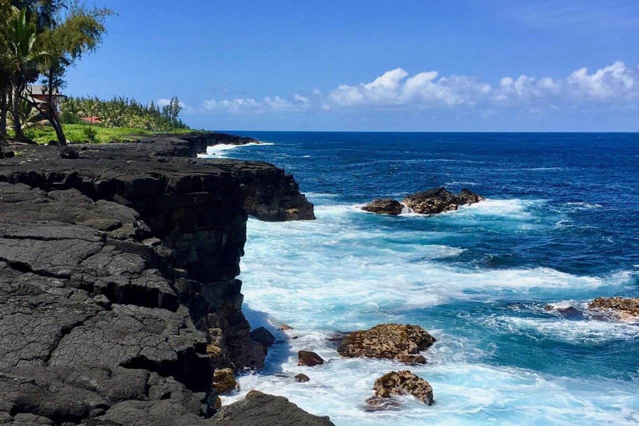 Direct Oceanfront, Big Island Home Keaau Buitenkant foto
