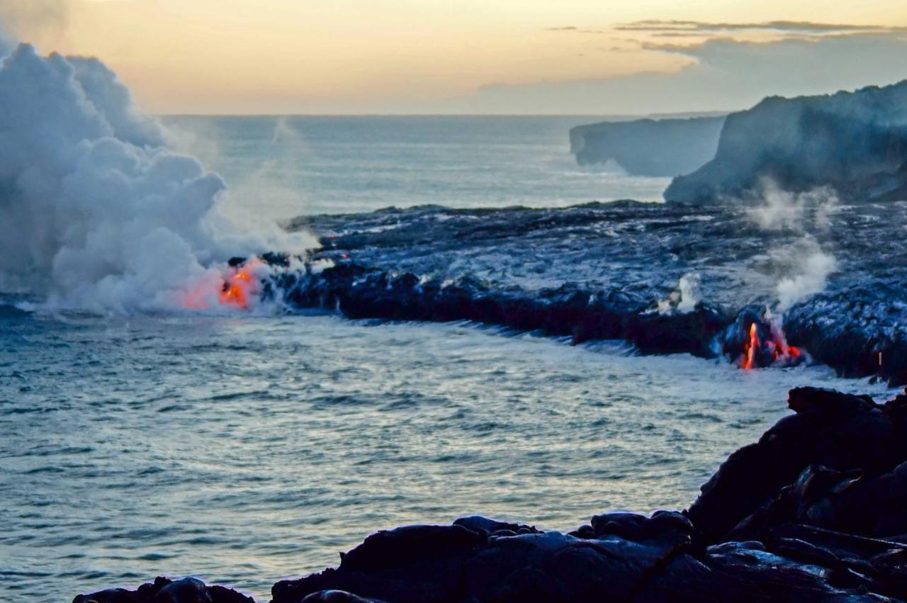 Direct Oceanfront, Big Island Home Keaau Buitenkant foto